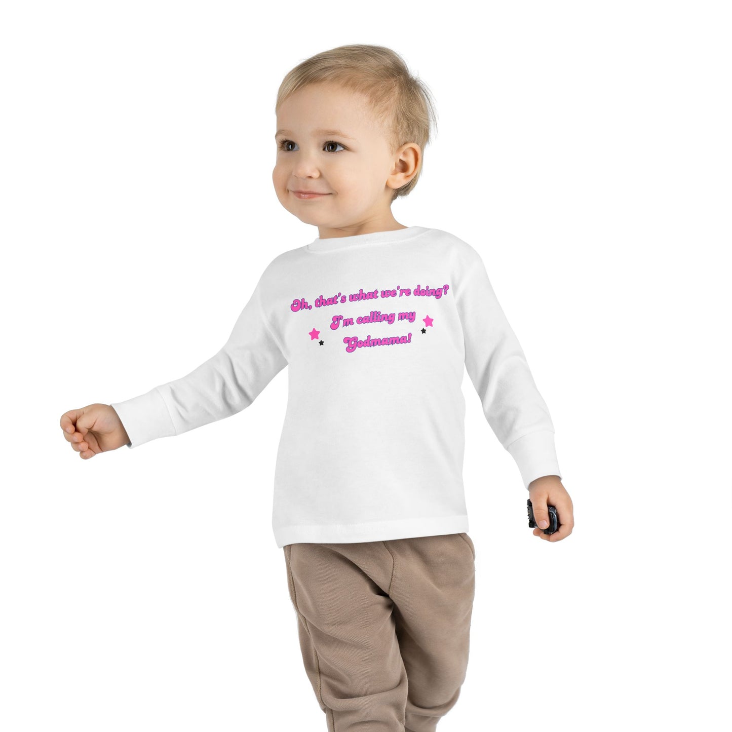 Cute Toddler Long Sleeve Tee - "Oh, that's what we're doing? I'm calling my Judgment!"