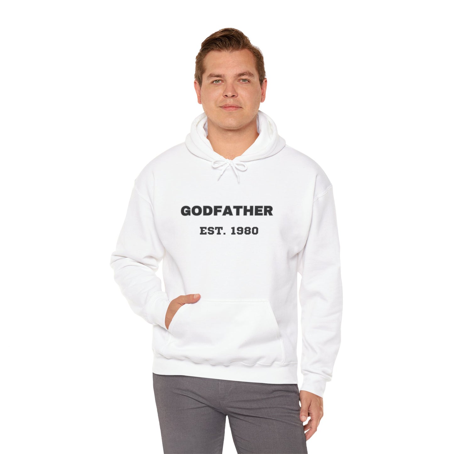 Unisex Godfather Sweatshirt - Est. 1980 | Cozy Gift for Dads and Fathers Day