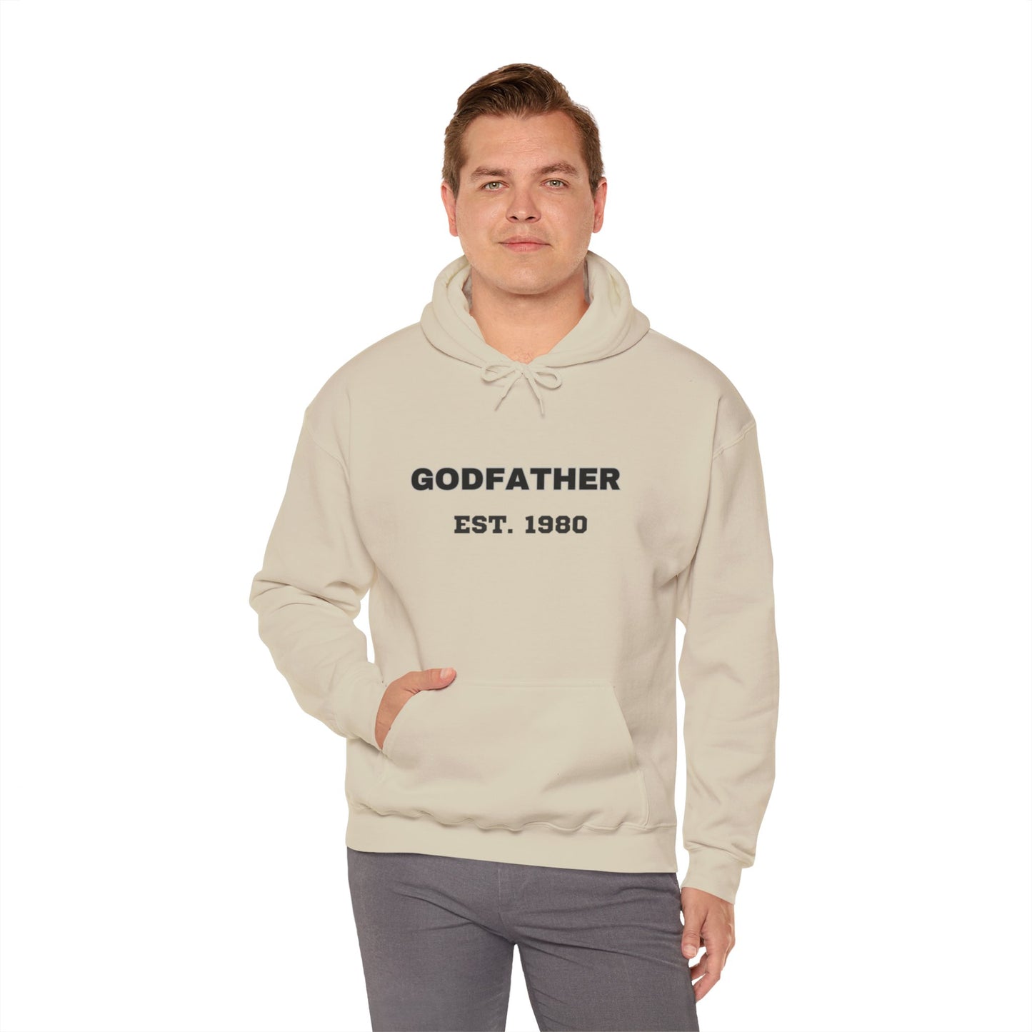 Unisex Godfather Sweatshirt - Est. 1980 | Cozy Gift for Dads and Fathers Day