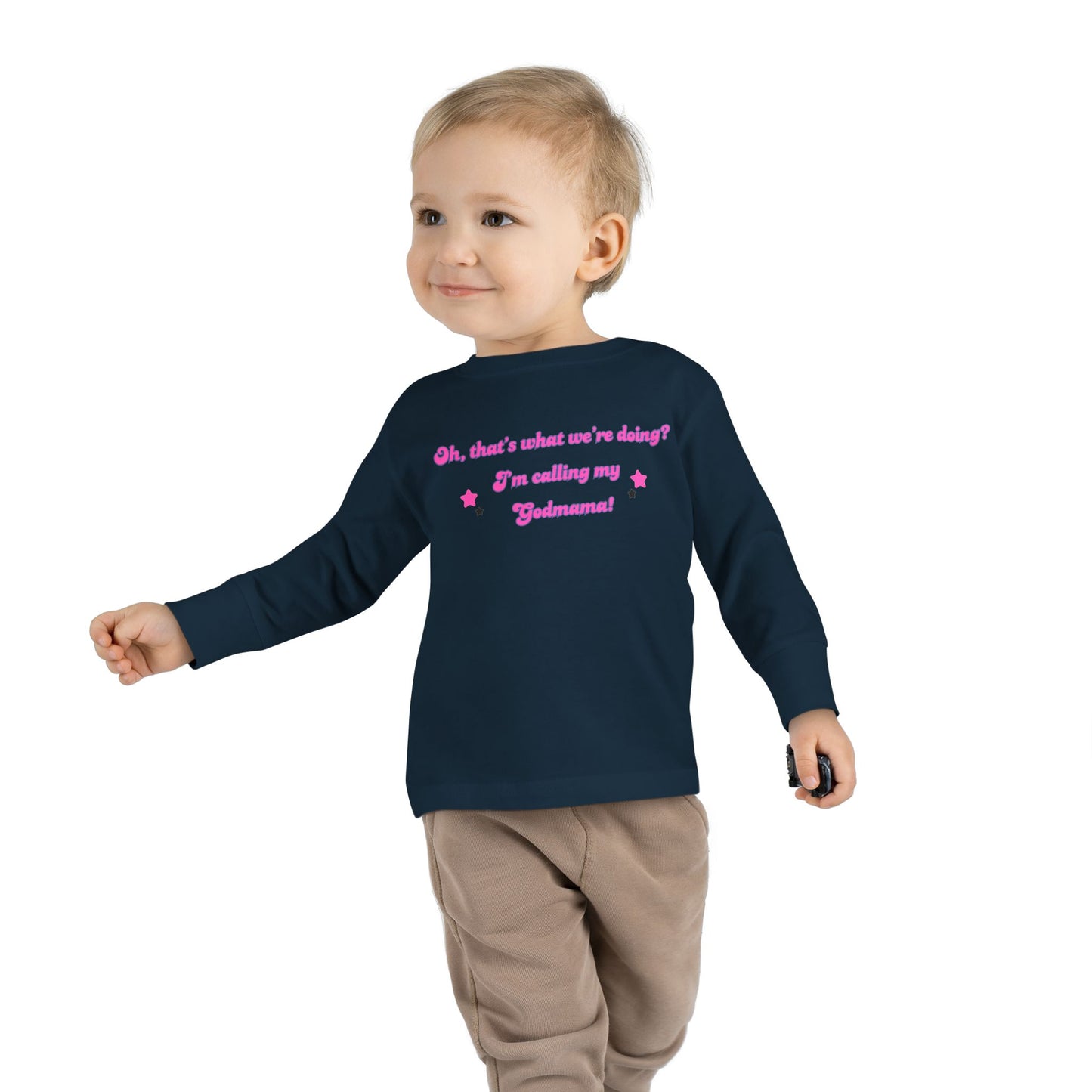 Cute Toddler Long Sleeve Tee - "Oh, that's what we're doing? I'm calling my Judgment!"